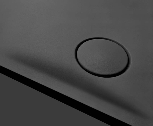 Brodzik konglomeratowy NEX 110x90x3,5 cm, antracyt RAL 7016 