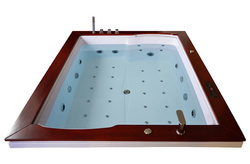 WANNA SPA Z HYDROMASAŻEM AQUAPEUTIC AQ-1666, 2-osobowa, 150x180x67 cm, z obudową