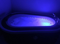 WANNA SPA Z HYDROMASAŻEM JACUZZI AQUAPEUTIC 183 206x134x64 cm, OBUDOWA GRAFITOWA