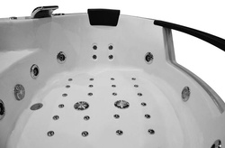 Wanna z hydromasażem narożna SPA AQ-1004 2-osobowa, 152x152x56 cm