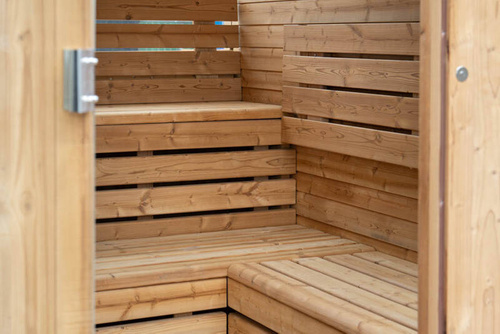 Sauna sucha fińska ogrodowa, 6-osobowa 210x210x240 cm