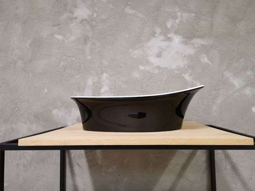 Umywalka Ravon Euphoria nablatowa 60x38x19 cm, bikolor połysk