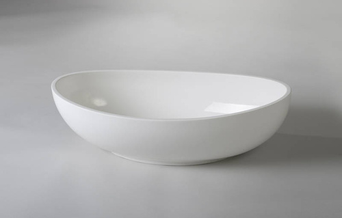 Umywalka nablatowa Ravon Tulipano 62x33,5x17 cm, bikolor PuroMetal mat lub połysk