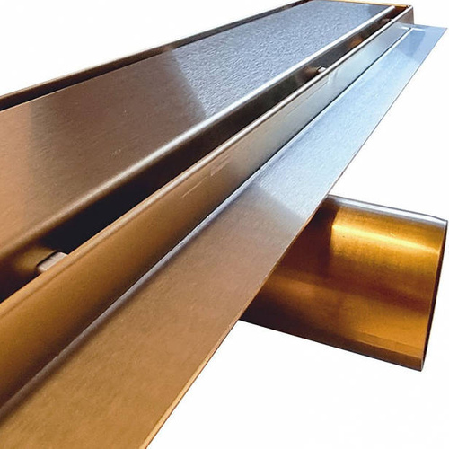 Odpływ liniowy SANITLINE złoty (MOSIĄDZ) 2w1 80 CM