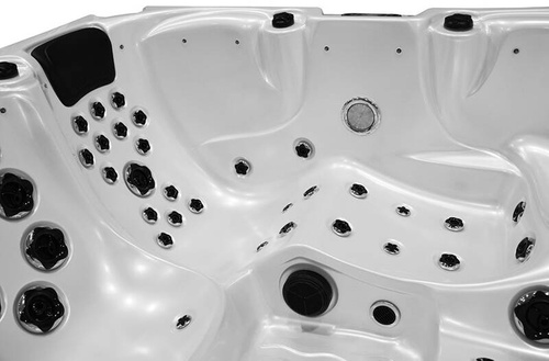 WANNA ZEWNĘTRZNA Z HYDROMASAŻEM AQUAPEUTIC 1662, 4-osobowa 200x200x80 cm, z obudową