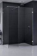 Kabina prysznicowa walk-in Eventa 140x90x200 cm, srebrny.