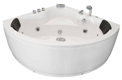 WANNA Z HYDROMASAŻEM NAROŻNA JACUZZI AQUAPEUTIC AQ-636, 2-osobowa 135x135x60 cm