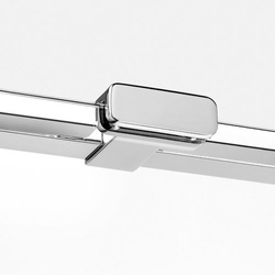 Kabina prysznicowa walk-in Eventa 70x200 cm, srebrny, ze ścianką.