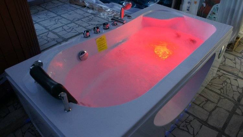 WANNA SPA Z HYDROMASAŻEM JACUZZI AQUAPEUTIC AQ-1633, 1-osobowa 168x86x60cm lewa