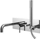 Bateria wannowa podtynkowa Light kompletna zespolona, chrom