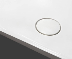 Brodzik konglomeratowy NEX 110x90x3,5 cm, antracyt RAL 7016 