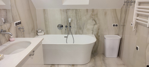 WANNA WOLNOSTOJĄCA SIRENA WALL 170X78X60, strona lewa