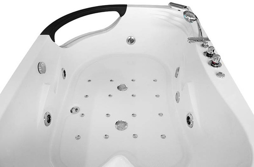 WANNA SPA Z HYDROMASAŻEM JACUZZI AQUAPEUTIC AQ-1665 PLUS, 2-osobowa, 180x120x63 cm, prawa