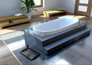 Wanna do zabudowy Ravon Wisteria 175 x 74 x 68 cm, kolor