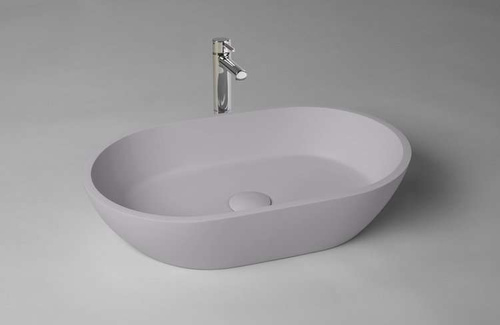 Umywalka nablatowa Ravon Space z korkiem klik-klak 54,5 x 35 x 14 cm, kolor mat