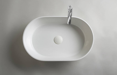 Umywalka Ravon Space nablatowa 54x33,5x13,5 cm, Bikolor Purometal