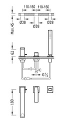 Bateria wannowa TRES 20216103