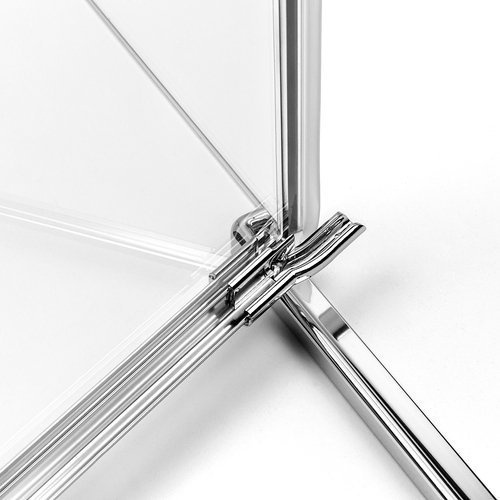 Kabina prysznicowa przyścienna Eventa 80x80x200 cm, srebrny, strona prawa lub lewa.