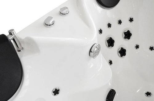 WANNA SPA Z HYDROMASAŻEM JACUZZI AQUAPEUTIC 186, narożna 2-osobowa, 152 x 152 x 71 cm