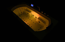 WANNA SPA Z HYDROMASAŻEM JACUZZI AQUAPEUTIC 0011A, 2-osobowa 180x90x70 cm 