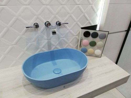 Umywalka nablatowa Ravon Space 54x33,5x13,5 cm, kolor mat lub połysk paleta RAL lub NCS