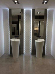 Umywalka wolnostojąca Ravon Saxo średnica 48 cm, biały mat