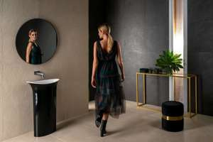 Umywalka wolnostojąca Ravon Euphoria 60x38x90 cm, bikolor mat lub połysk