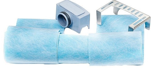 Odpływ liniowy ścienny SANITLINE Czarny Mat 90 cm 2w1