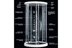 KABINA MASAŻOWO PAROWA Novellini Ares3-1K 120 x 98 x 225