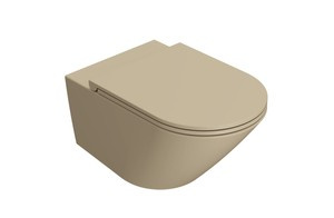 Misa wc wisząca Globo Forty3, bezrantowa z deską wolnoopadającą, kolor