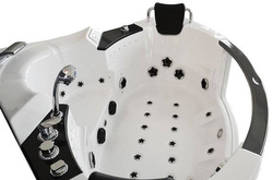 WANNA SPA Z HYDROMASAŻEM JACUZZI AQUAPEUTIC 1060, 2-osobowa 154x154x69 cm