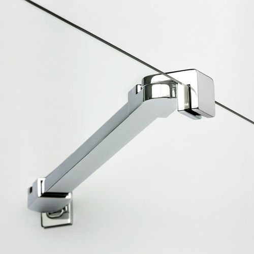 Kabina prysznicowa prostokątna New Soleo 100x110x195 cm, wspornik skośny, profil srebrny