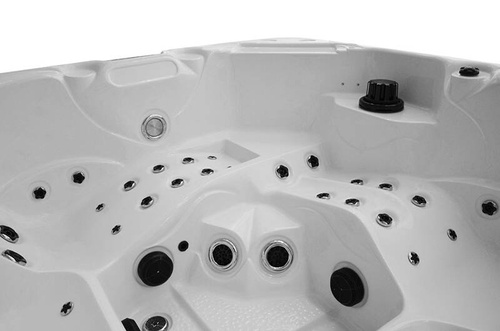 WANNA ZEWNĘTRZNA Z HYDROMASAŻEM AQUAPEUTIC 1662, 4-osobowa 200x200x80 cm, z obudową
