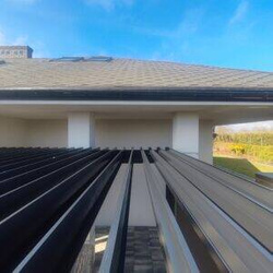 WYPRZEDAŻ!!! Pergola Ogrodowa Black/Gray 3x6 LED/ROLETY