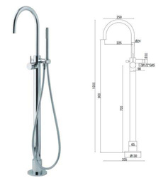 Bateria wolnostojąca wannowa Gaboli Luigi Dolly