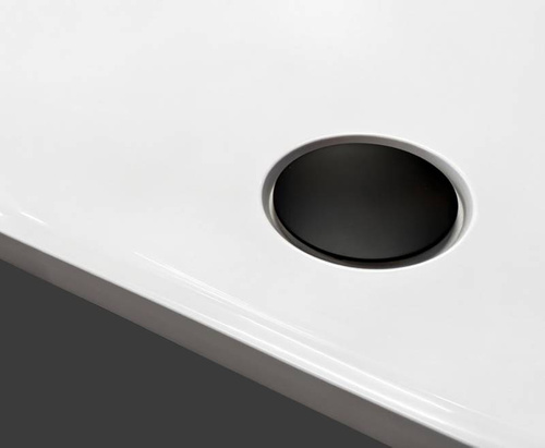 Brodzik konglomeratowy NEX SHADE 120x100x3,5 cm, antracyt RAL 7016 