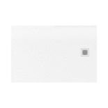 Brodzik Mori 120x80x3 cm, biały ze strukturą kamienia naturalnego