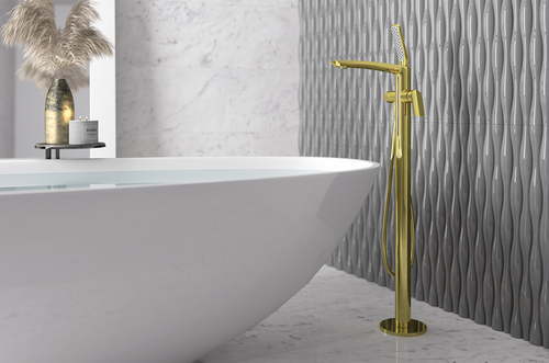 Bateria wannowa wolnostojąca Desso Oro, złoto połysk