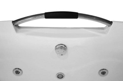 WANNA SPA Z HYDROMASAŻEM JACUZZI AQUAPEUTIC AQ-197 2-osobowa NERO 180x120x59cm