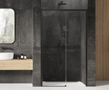 Drzwi prysznicowe przesuwne Prime Black 100x200, czarny mat, strona lewa lub prawa