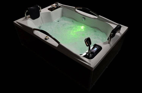 WANNA SPA Z HYDROMASAŻEM JACUZZI AQUAPEUTIC AQ-197 2-osobowa NERO 180x120x59cm