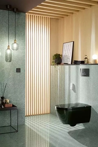 Toaleta myjąca bezrantowa, misa ustępowa lejowa Viclean I 100