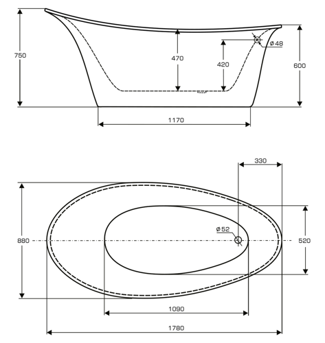 WANNA WOLNOSTOJĄCA RAVON EUPHORIA BIKOLOR