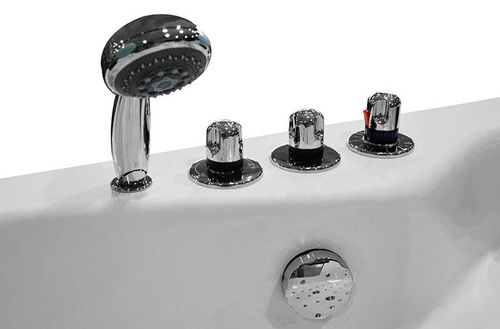Wanna z hydromasażem narożna SPA AQ-1004 2-osobowa, 152x152x56 cm