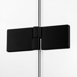 Drzwi prysznicowe uchylne Avexa Black 90x200 cm, strona prawa lub lewa, czarny mat