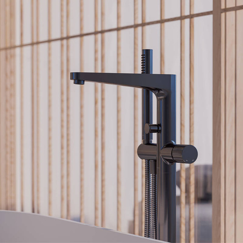 Bateria wannowa wolnostojąca Omnires CONTOUR, złoto szczotkowane