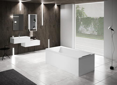 Wanna do zabudowy Novellini Divina 180x100, biały połysk