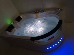 WANNA SPA Z HYDROMASAŻEM JACUZZI AQUAPEUTIC AQ-1665 PRESTIGE, 2-osobowa, 180x120x63 cm, lewa