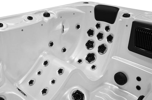 WANNA ZEWNĘTRZNA Z HYDROMASAŻEM AQUAPEUTIC 1662, 4-osobowa 200x200x80 cm, z obudową