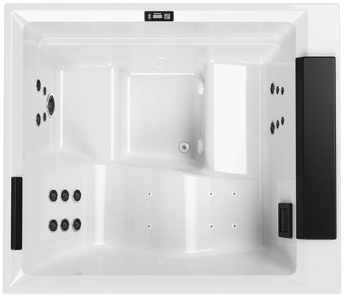 Wanna z hydromasażem Divina L Outdoor SPA Plus Novellini, 185x160x85 cm